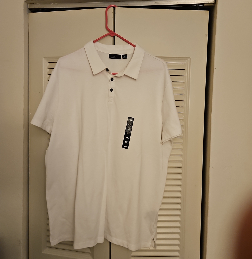 Mark Anthony Men's White Polo Shirt - Classic Short Sleeve